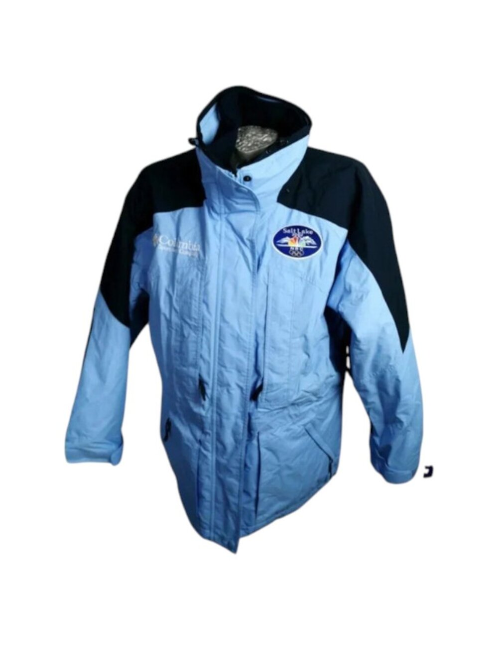 Columbia Woman's‎ Winter Jacket Size L Blue NBC TV Television Olympics